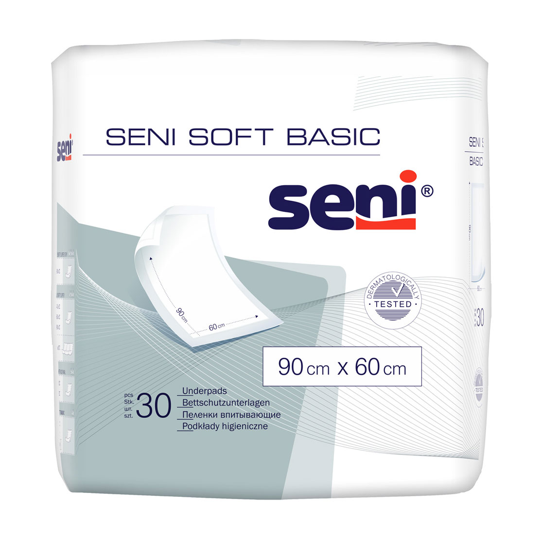 Пелюшки гігієнічні Seni Soft Basic 90*60 см, 30 шт